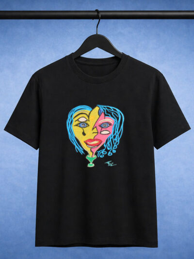 Le Visage – Tee-shirt artistique brodé